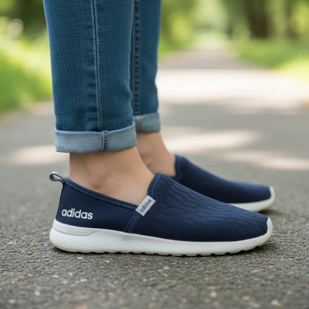 Adidas Lite Racer Navy Blue Slip-On Sneakers